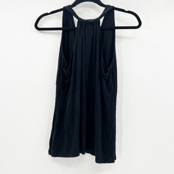 Ralph Lauren Women's Black Sleeveless Front Tie Halter Tank Blouse Top Size L - Picture 2 of 3